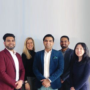 Kapil Kalra, CCO; Alison Muller, CMO; Parth Khanna, CEO; Kumar Erramilli, CTO; Jenny Yeung, CFO, ACTO